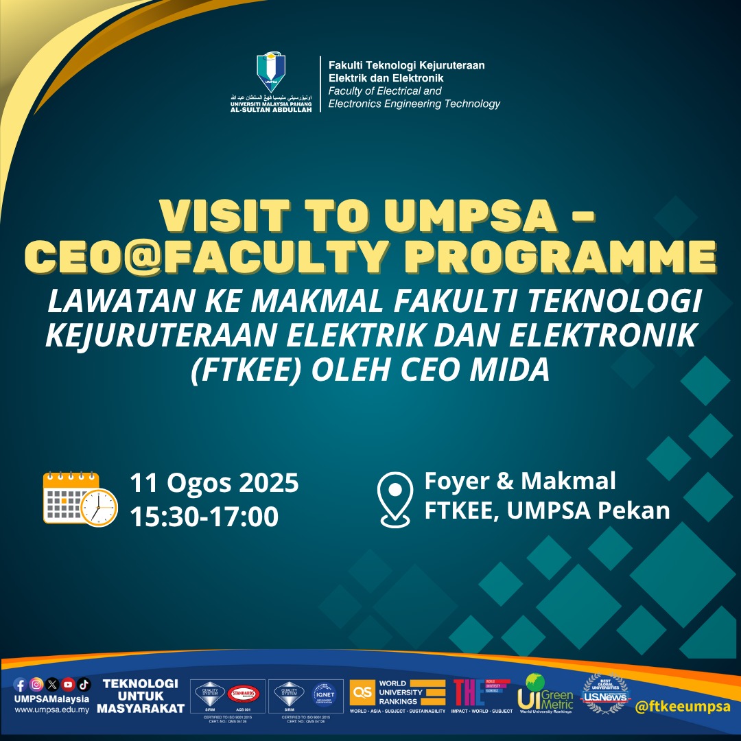 CEO @ Faculty Programme: Malaysian Investment Development Authority (MIDA)